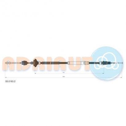 5501632 ADRIAUTO Трос зчеплення VW TRANSPORTER (вир-во Adriauto)