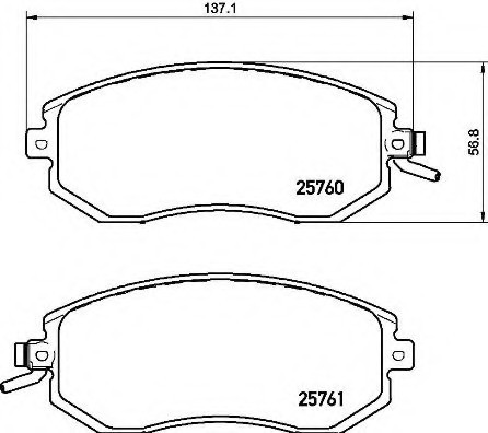 P78021 BREMBO (Германия) Гальмівні колодки дискові BREMBO