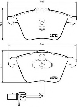 P85056 BREMBO (Германия) Гальмівні колодки дискові BREMBO