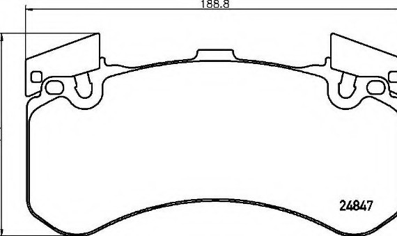 P85136 BREMBO (Германия) Гальмівні колодки дискові BREMBO