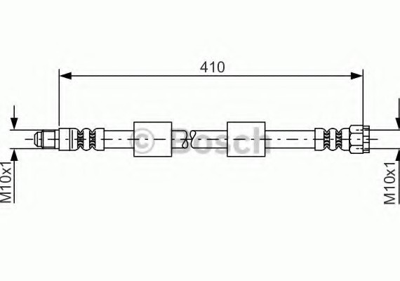 1987476650 BOSCH Тормозной шланг (пр-во Bosch)