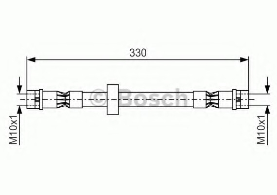1987476410 BOSCH Шланг тормозной VW передн. (пр-во Bosch)