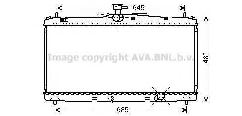 TO2650 AVA COOLING Радиатор системы охлаждения TOYOTA: CAMRY СЕДАН (XV5) 2.5 (ASV50)/3.5 11- TO2650 AVA