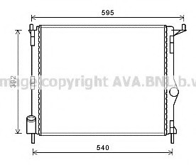 RTA2476 AVA COOLING РАДИАТОР RENAULT DUSTER/LOGAN/SANDERO/ LADA LARGUS 1.2-1.6/1.5D -A/C 09- RTA2476 AVA