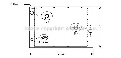 BWA2285 AVA COOLING Радиатор охлаждения BMW 5/6/7 SERIES (пр-во AVA)