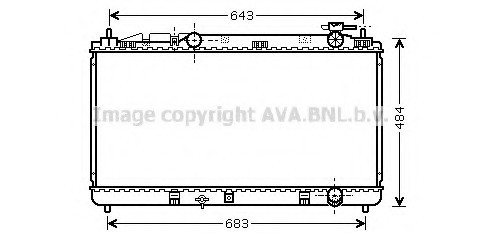 TO2598 AVA COOLING Радіатор (вир-во AVAl)