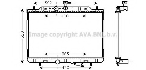 DN2292 AVA COOLING Радиатор охлаждения двигателя (DN2292) AVA