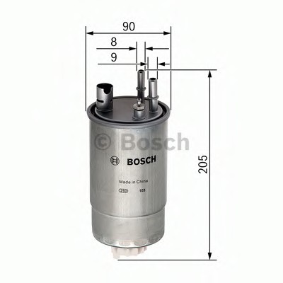 F026402054 BOSCH Фильтр топливный OPEL: MERIVA 03-10 \ VAUXHALL: MERIVA Mk I 03-10 F026402054 BOSCH