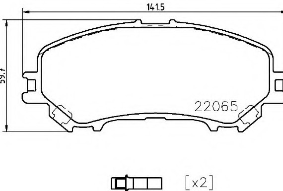 P56099 BREMBO (Германия) Гальмівні колодки дискові BREMBO