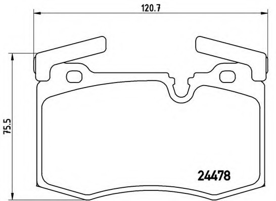 P06068 BREMBO (Германия) P06068_колодки дисковые передние! \ Mini Mini Cooper/One/Clubman 09> P06068 BREMBO