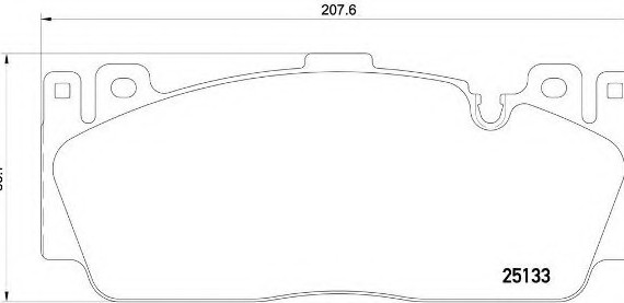 P06079 BREMBO (Германия) Гальмівні колодки дискові BREMBO