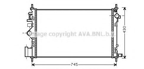 OLA2469 AVA COOLING AVA OLA2469_радиатор системы охлаждения! МКПП \ Opel Insignia 2.0i 08> OLA2469 AVA
