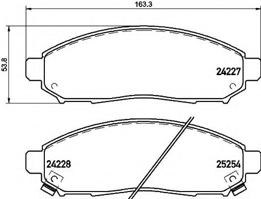 P56096 BREMBO (Германия) Гальмівні колодки дискові BREMBO