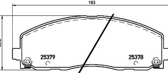 P11035 BREMBO (Германия) Гальмівні колодки дискові BREMBO