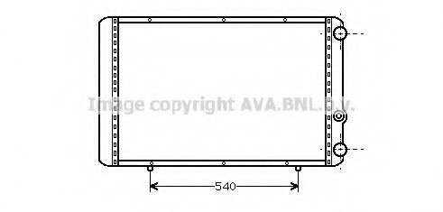 RTA2155 AVA COOLING Радиатор охлаждения двигателя REN TRAFIC 25D/25TDI MT (Ava)