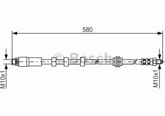 1987476093 BOSCH Тормозний шланг