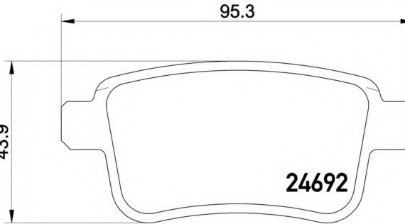 P50107 BREMBO (Германия) Гальмівні колодки дискові BREMBO