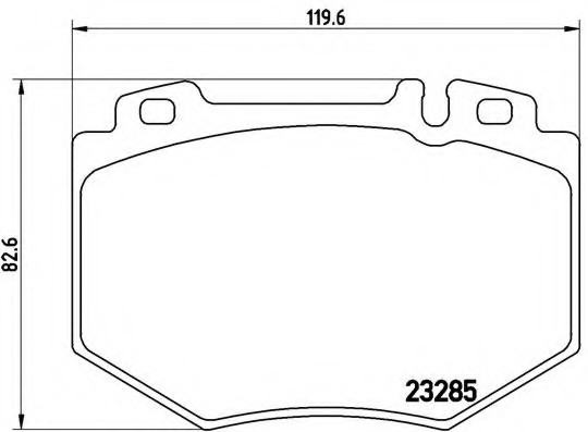 P50048 BREMBO (Германия) P50048_=1065 00 !колодки дисковые п. mb w220 3.54.35.04.0cdi 02> P50048 BREMBO