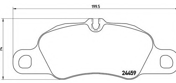 P65018 BREMBO (Германия) Гальмівні колодки дискові BREMBO