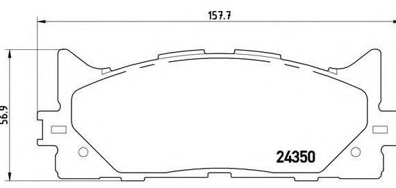 P83117 BREMBO (Германия) Гальмівні колодки дискові BREMBO