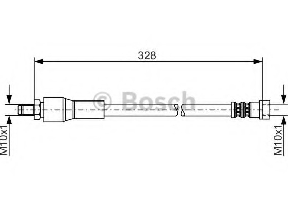 1987481001 BOSCH Гальмівний шланг mercedes-benz v-class (w639) 3,0  200309-... 1987481001 BOSCH