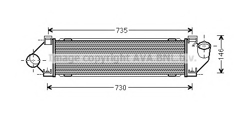 Інтеркулер FORD GALAXY/MONDEO/KUGA / VOLVO S60/S80 1.6D-2.2D 06- FDA4480 AVA