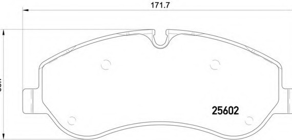 P24152 BREMBO (Германия) Гальмівні колодки дискові BREMBO