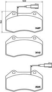 P23139 BREMBO (Германия) Гальмівні колодки дискові BREMBO