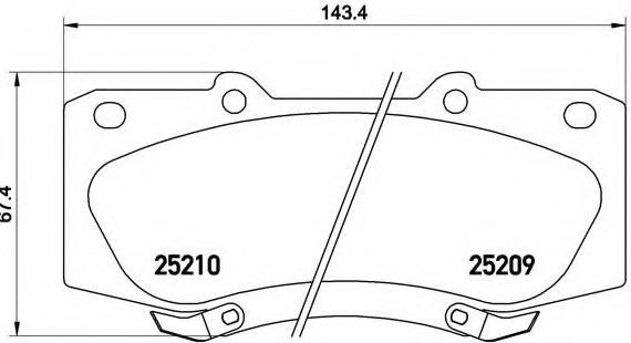 P83140 BREMBO (Германия) Гальмівні колодки дискові BREMBO