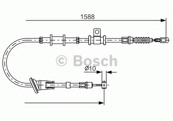 1987482246 BOSCH Гальмівний трос BOSCH