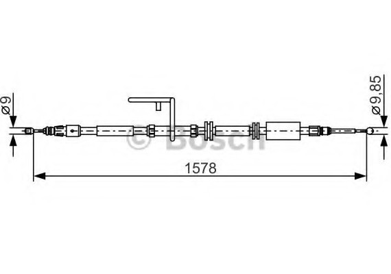 1987482314 BOSCH Гальмівний трос BOSCH