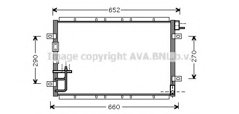 KA5030 AVA COOLING Радіатор кодиціонера