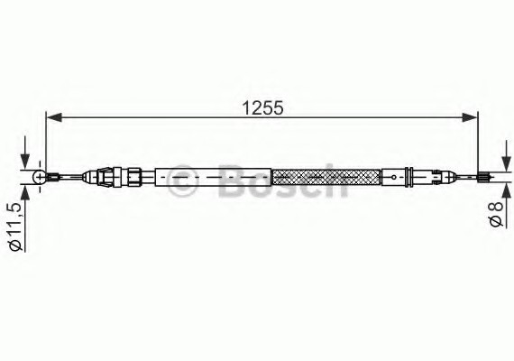 Фото гальмівний трос BOSCH 1987482235 BOSCH 1987482235 BOSCH Гальмівний трос BOSCH
