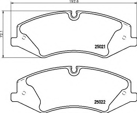 P44024 BREMBO (Германия) Колодки гальмівні дискові LAND ROVER: RANGE ROVER III 02-12 P44024 BREMBO