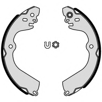 Гальмівні колодки барабанні BREMBO