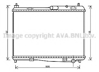 FD2440 AVA COOLING Радиатор системы охлаждения FORD: FIESTA VI 1.25/1.4/1.6 TI 08- FD2440 AVA