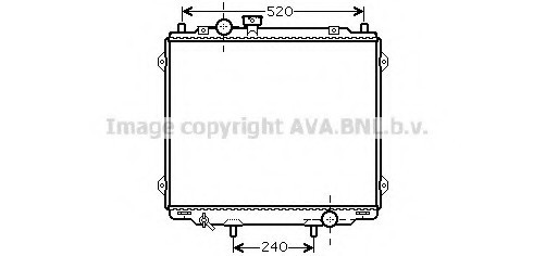 HY2145 AVA COOLING Радіатор, Система охолодження двигуна