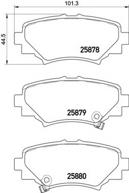 P49049 BREMBO (Германия) Гальмівні колодки дискові BREMBO