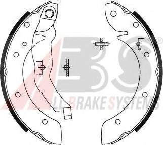 8894 ABS Колодка гальм. барабан. BMW-RENAULT 316-318-LAGUNA задн. (пр-во ABS) 8894