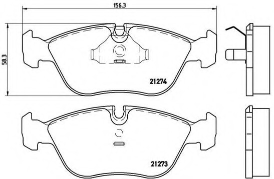 P86013 BREMBO (Германия) Колодки тормозные VOLVO C70/S70/V70 2.0-2.5 96-05 передние P86013 BREMBO