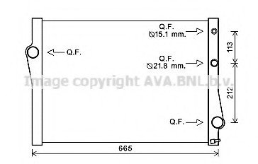 BWA2471 AVA COOLING Радиатор охлаждения двигателя (BWA2471) AVA