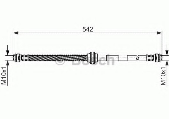 1987476325 BOSCH Шланг тормозной VW TOUAREG (7LA, 7L6, 7L7) 2.5 R5 TDI 1987476325 BOSCH