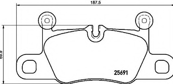 P65031 BREMBO (Германия) Гальмівні колодки дискові BREMBO