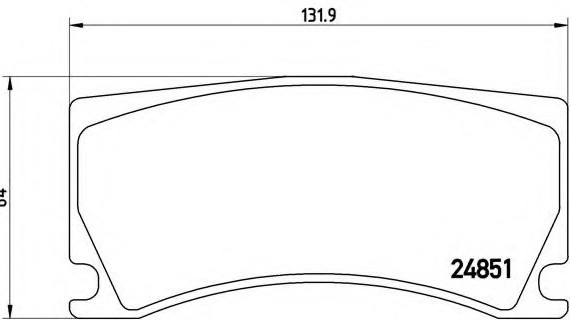 P36024 BREMBO (Германия) Гальмівні колодки дискові BREMBO