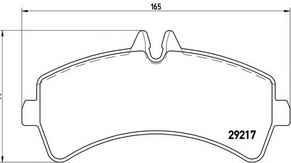 P50060 BREMBO (Германия) Колодки зад vw crafter 30-50 platformchassis 2f_ 1111=> P50060 BREMBO