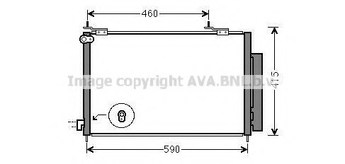 HD5242D AVA COOLING Радиатор кондиционера HONDA: CR-V II (RD) 2.2 CTDi 01-06 HD5242D AVA