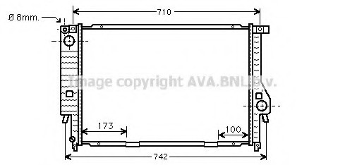 Фото радиатор системы охлаждения BMW: 5 (E34) 525 tds 87 - 95 BW2133 AVA BW2133 AVA COOLING BW2133 AVA COOLING Радиатор системы охлаждения BMW: 5 (E34) 525 tds 87 - 95 BW2133 AVA