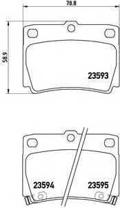 P54026 BREMBO (Германия) Колодки зад mitsubishi pajero sport van k90 1299-0108 P54026 BREMBO