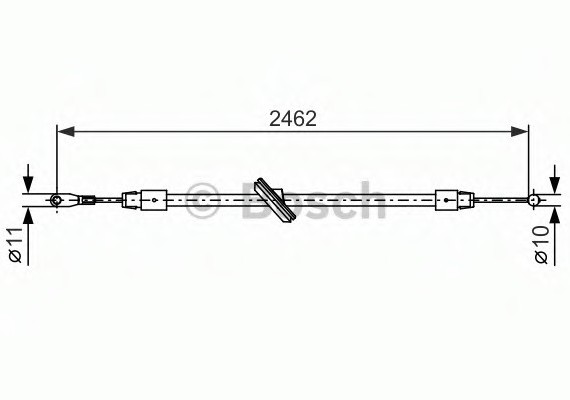 Фото трос ручного тормоза MERCEDES SPRINTER 06- 2462мм 1987482381 BOSCH 1987482381 BOSCH 1987482381 BOSCH Трос ручного тормоза MERCEDES SPRINTER 06- 2462мм 1987482381 BOSCH