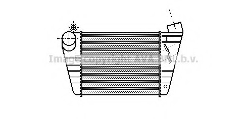 AI 4172 AVA COOLING Интеркулер TDi, -9/00 [OE. 1J0.145.805 B/D/H] 185*188*85 D=60 AVA